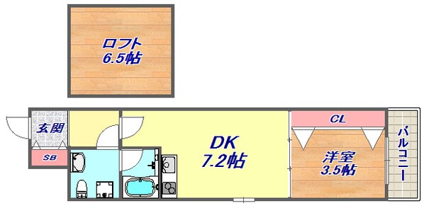 アロハ灘の物件間取画像